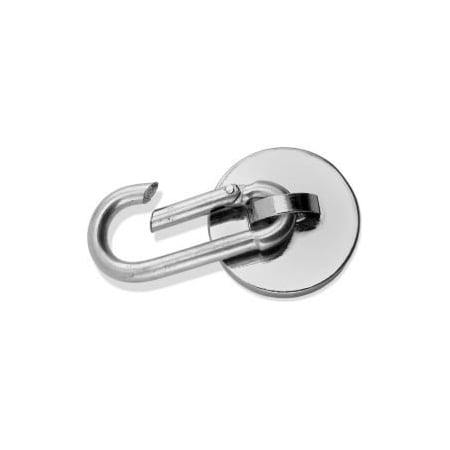 Master Magnetics Master Magnetics Neodymium Magnetic Carabiner Hook 07587 - 45 Lbs. Pull Nickel/Chrome Plating - Pkg Qty 6 7587